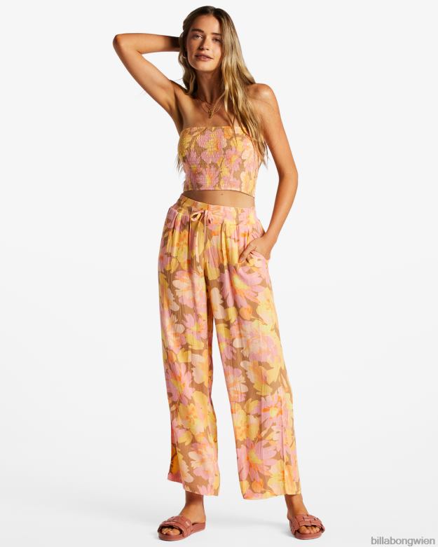 Billabong Clothing 00V682024 | Billabong Crinkle-Hose mit Sonnenstrahlen multi Frauen