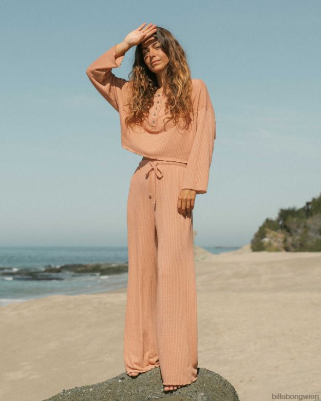 Billabong Clothing 00V682137 | Billabong So einfach sind gemütliche Lounge-Hosen gewaschener Ziegelstein Frauen