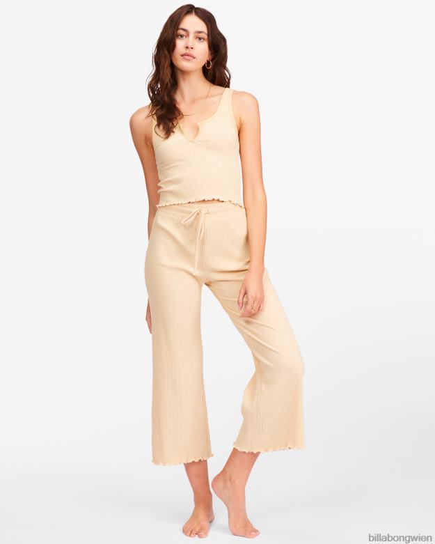 Billabong Clothing 00V682304 | Billabong Strickhosen mit hohem Bund für unterwegs Wüstensand Frauen