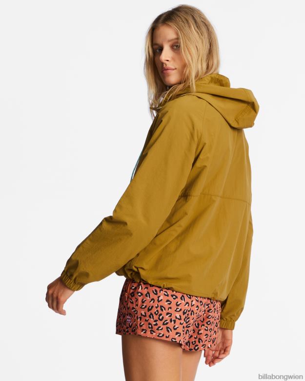 Billabong Clothing 00V681924 | Billabong Trail entlang der Anorak-Pulloverjacke massenmoos Frauen