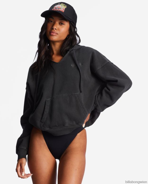 Billabong Clothing 00V682017 | Billabong Kapuzenpullover für immer Samstag schwarzer Sand Frauen