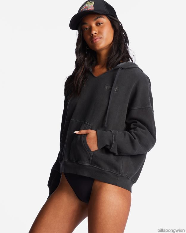 Billabong Clothing 00V682017 | Billabong Kapuzenpullover für immer Samstag schwarzer Sand Frauen