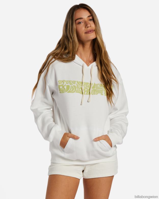 Billabong Clothing 00V682081 | Billabong Tiki Bloom Kapuzenpullover Salzkristall Frauen