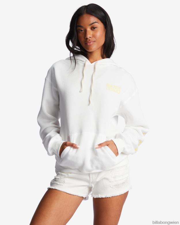 Billabong Clothing 00V682169 | Billabong Brötchen den ganzen Tag Kapuzenpullover Salzkristall Frauen