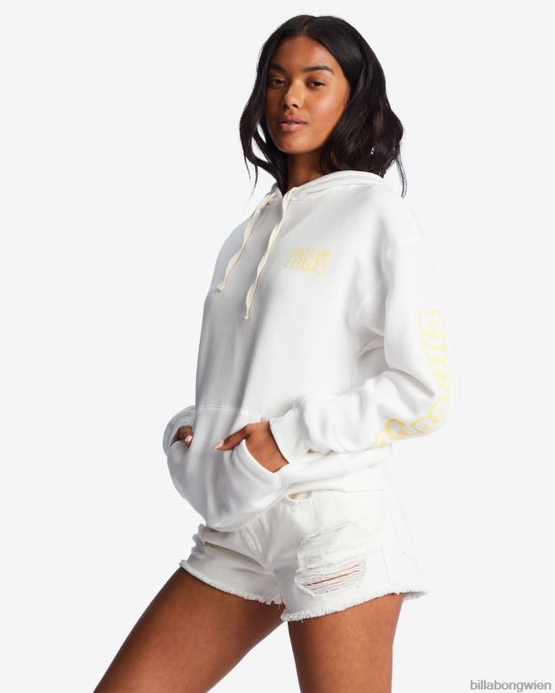 Billabong Clothing 00V682169 | Billabong Brötchen den ganzen Tag Kapuzenpullover Salzkristall Frauen