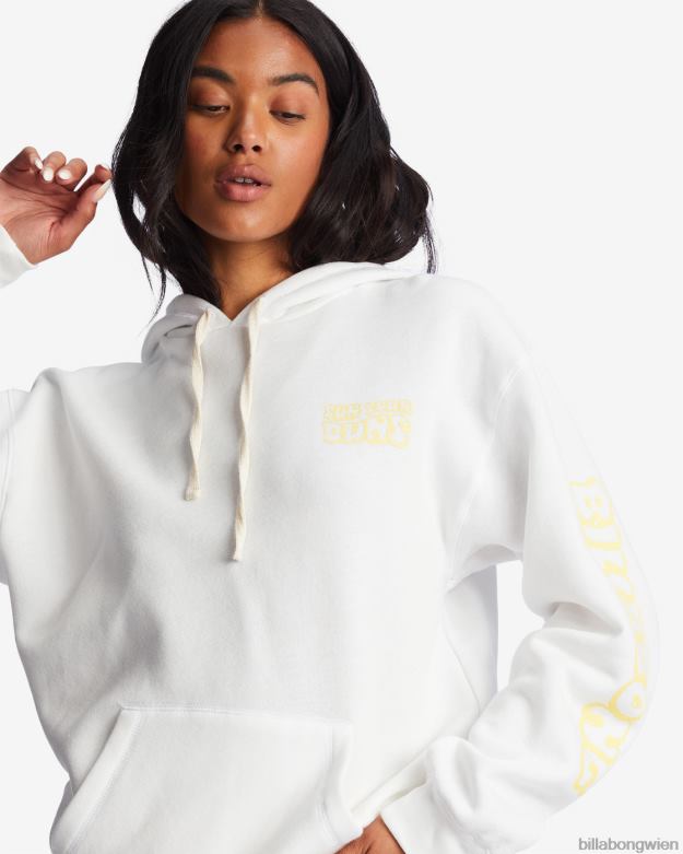 Billabong Clothing 00V682169 | Billabong Brötchen den ganzen Tag Kapuzenpullover Salzkristall Frauen