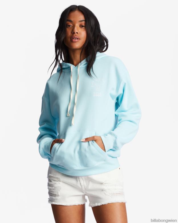 Billabong Clothing 00V682202 | Billabong Liebes-Hoodie ausstrahlen reines Aqua Frauen