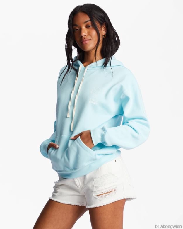 Billabong Clothing 00V682202 | Billabong Liebes-Hoodie ausstrahlen reines Aqua Frauen