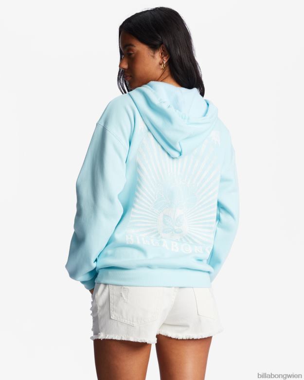 Billabong Clothing 00V682202 | Billabong Liebes-Hoodie ausstrahlen reines Aqua Frauen