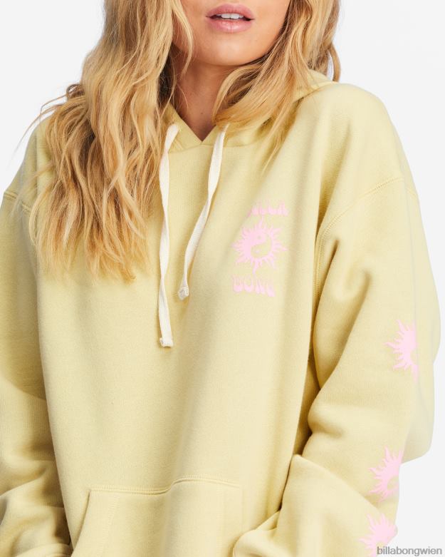 Billabong Clothing 00V682222 | Billabong Wie oben, so unten Grafik-Hoodie verblasster Kaktus Frauen
