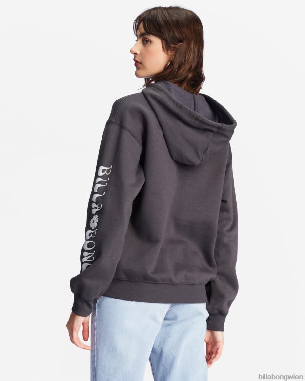 Billabong Clothing 00V682223 | Billabong „Gib Liebe“-Grafik-Hoodie aus schwarz Frauen