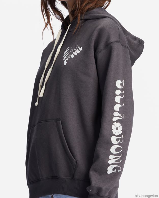 Billabong Clothing 00V682223 | Billabong „Gib Liebe“-Grafik-Hoodie aus schwarz Frauen