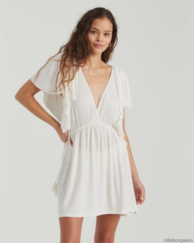 Billabong Clothing 00V681359 | Billabong Kurzes Gezeitenkleid Salzkristall Frauen