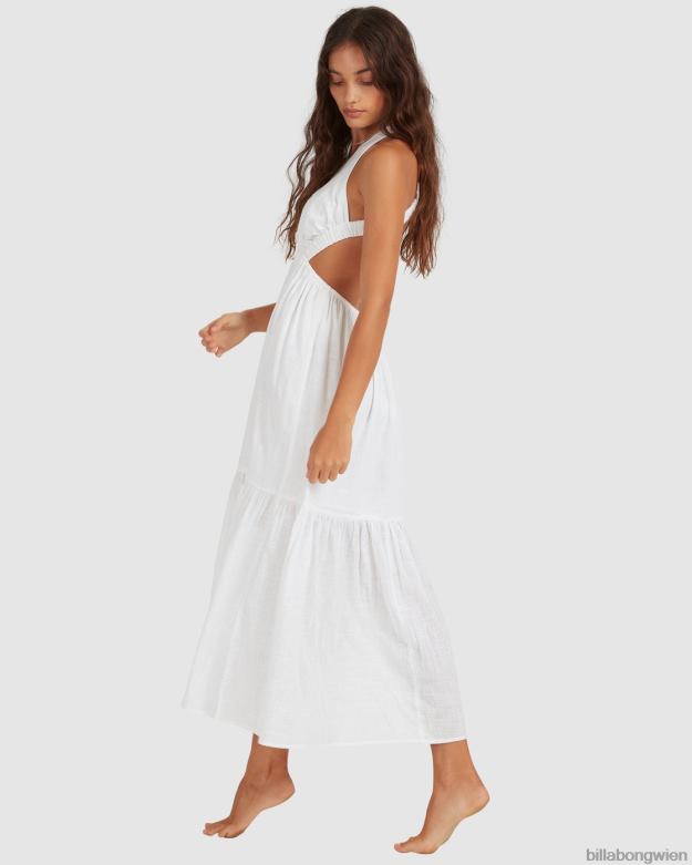 Billabong Clothing 00V681740 | Billabong Shore Thing Maxikleid Weiß Frauen