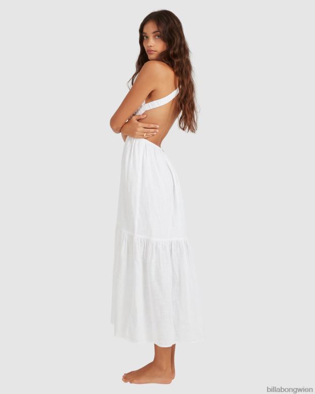 Billabong Clothing 00V681740 | Billabong Shore Thing Maxikleid Weiß Frauen