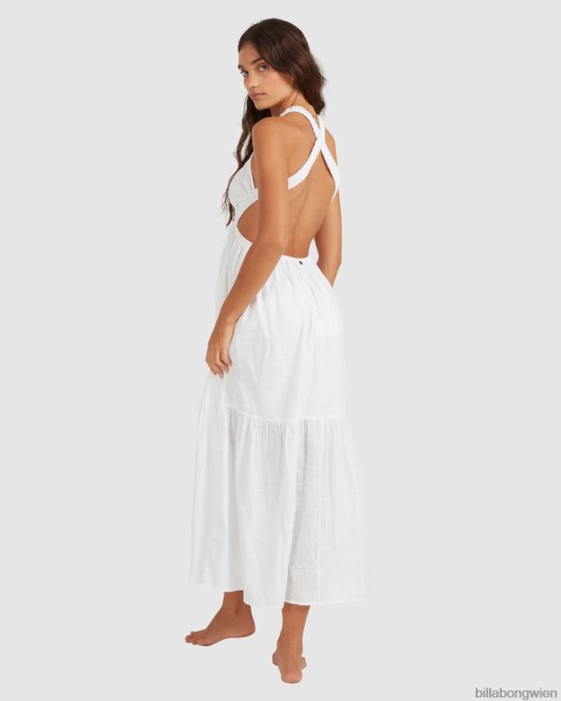 Billabong Clothing 00V681740 | Billabong Shore Thing Maxikleid Weiß Frauen
