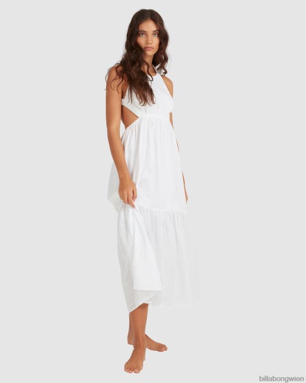 Billabong Clothing 00V681740 | Billabong Shore Thing Maxikleid Weiß Frauen