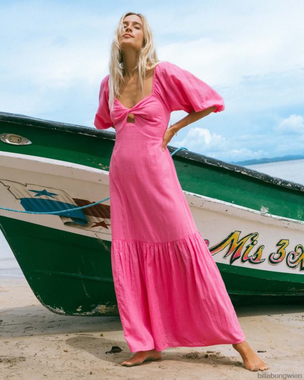 Billabong Clothing 00V681763 | Billabong Paradise Cove Maxikleid kokettes Fuchsia Frauen