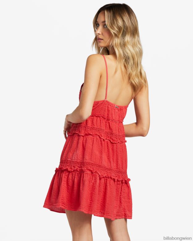 Billabong Clothing 00V681771 | Billabong Schwebendes Babydoll-Kleid rotes Aloha Frauen