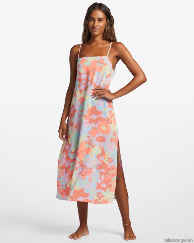 Billabong Clothing 00V681790 | Billabong Wochenend-Wellen-Midikleid Pfirsichkuchen Frauen