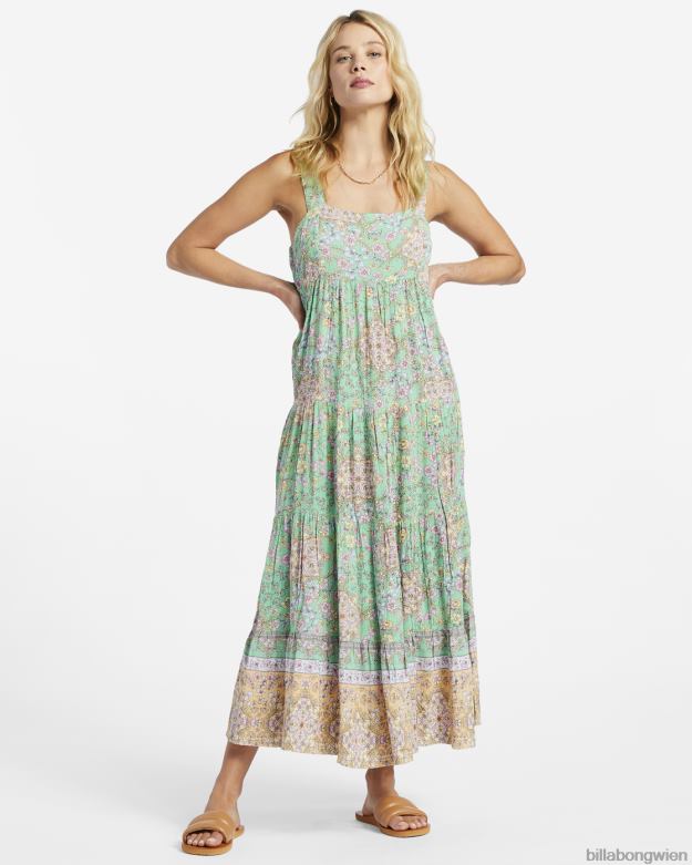Billabong Clothing 00V681793 | Billabong La Mer Midikleid Grün Frauen