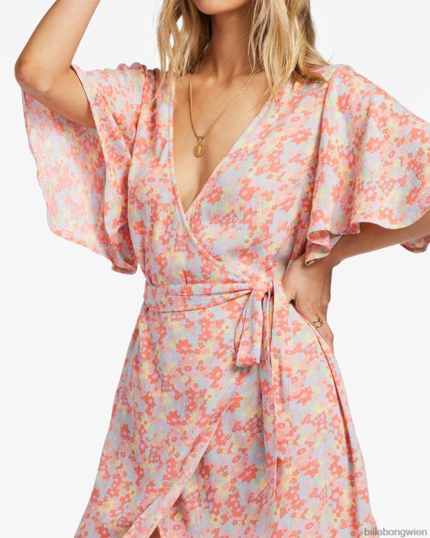 Billabong Clothing 00V681814 | Billabong Alles für Dich Minikleid weich und pfirsichfarben Frauen