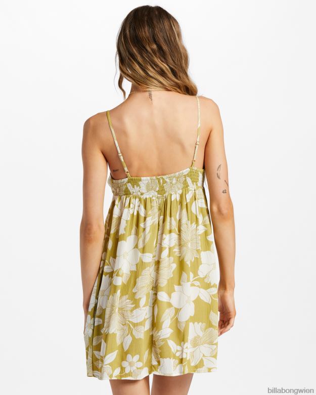 Billabong Clothing 00V681817 | Billabong Fügen Sie einfach ein Sun-Mini-Slip-Kleid hinzu Algen Frauen