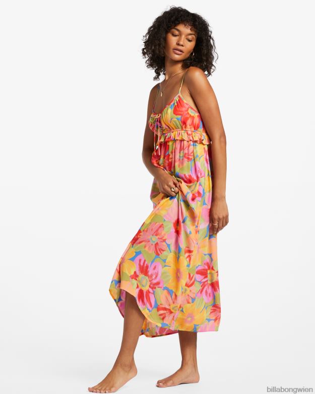 Billabong Clothing 00V681827 | Billabong Rebel Heart Midi-Slipkleid multi Frauen