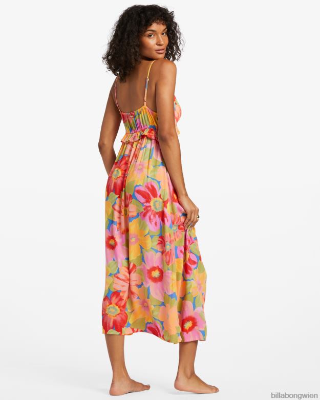 Billabong Clothing 00V681827 | Billabong Rebel Heart Midi-Slipkleid multi Frauen