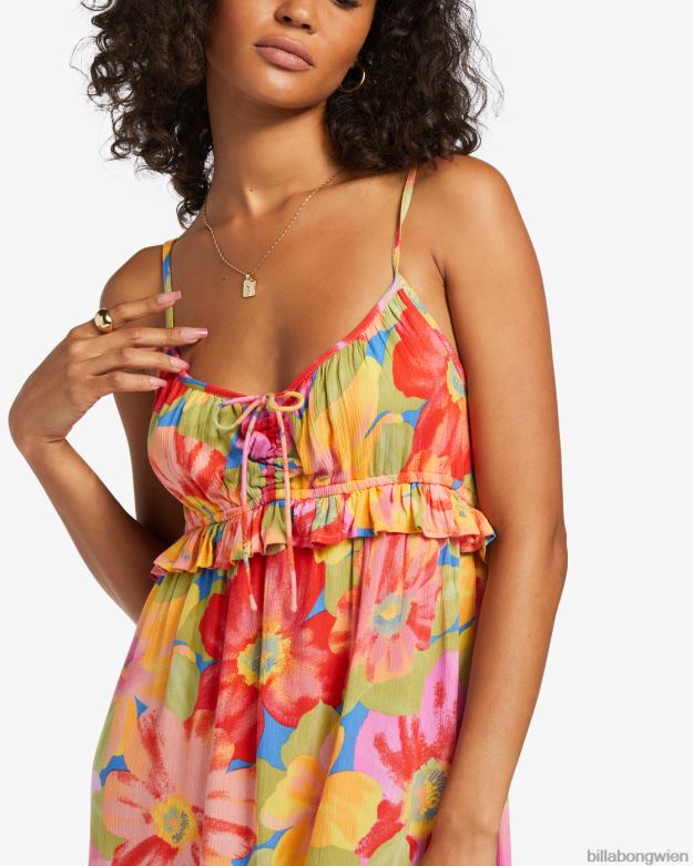 Billabong Clothing 00V681827 | Billabong Rebel Heart Midi-Slipkleid multi Frauen