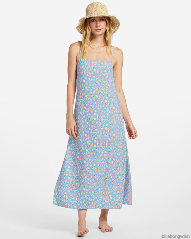 Billabong Clothing 00V681829 | Billabong Wochenend-Wellen-Midikleid Sommerhimmel Frauen