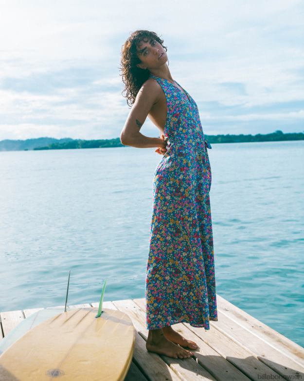 Billabong Clothing 00V681844 | Billabong Lass uns ein Midikleid aufhängen Meer Frauen