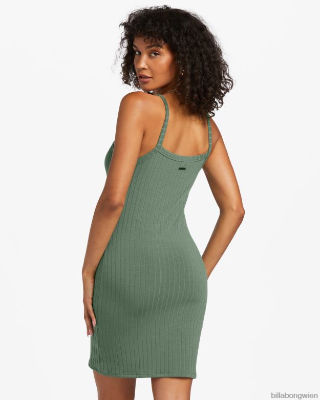 Billabong Clothing 00V681863 | Billabong Sommer-Babe-Rippenstrickkleid Liebe Armee Frauen