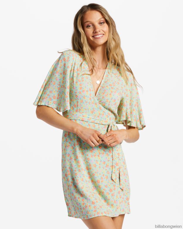Billabong Clothing 00V681881 | Billabong Alles für Dich Minikleid grüne Minze Frauen
