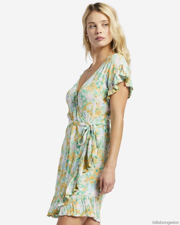 Billabong Clothing 00V681908 | Billabong Wickel- und Rollwebkleid Grün Frauen