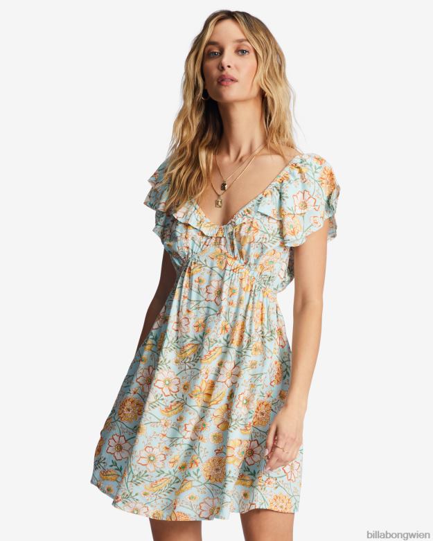 Billabong Clothing 00V681938 | Billabong Verzaubere mich Minikleid reines Aqua Frauen