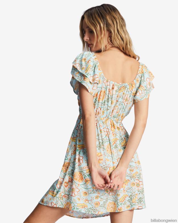 Billabong Clothing 00V681938 | Billabong Verzaubere mich Minikleid reines Aqua Frauen
