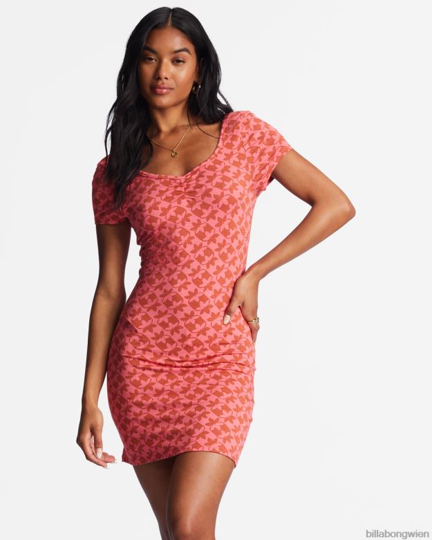 Billabong Clothing 00V681962 | Billabong Mädchen im figurbetonten Kleid der Sonne Korallenschwarm Frauen