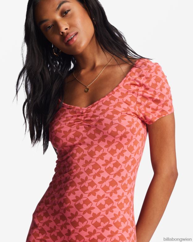 Billabong Clothing 00V681962 | Billabong Mädchen im figurbetonten Kleid der Sonne Korallenschwarm Frauen