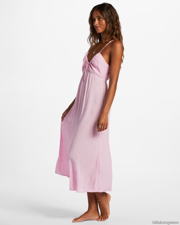 Billabong Clothing 00V682010 | Billabong Slip-Away-Midi-Slip-Kleid fröhliches Rosa Frauen