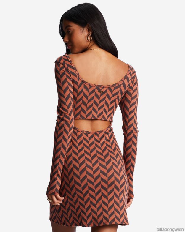 Billabong Clothing 00V682128 | Billabong Immer noch Ihr langärmliges Jerseykleid für Mädchen Ziegel Frauen