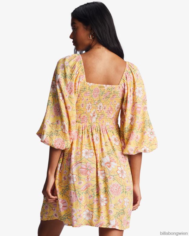 Billabong Clothing 00V682149 | Billabong Paradise Days Minikleid goldener Pfirsich Frauen