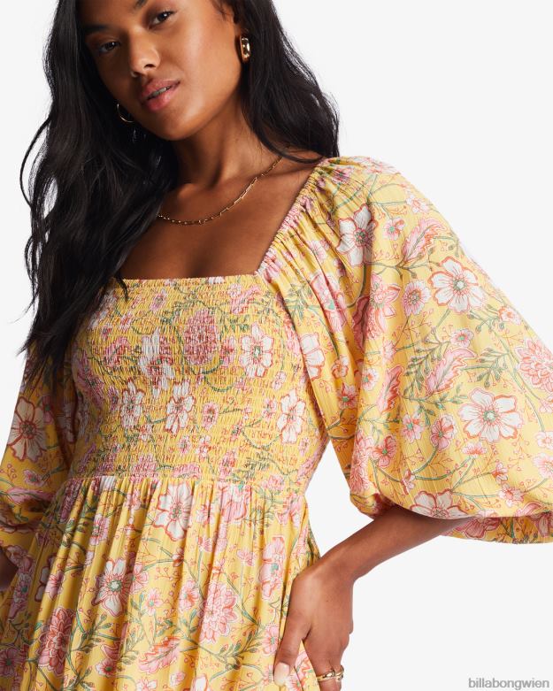 Billabong Clothing 00V682149 | Billabong Paradise Days Minikleid goldener Pfirsich Frauen