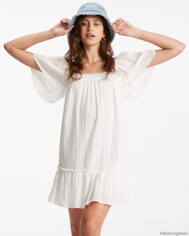 Billabong Clothing 00V682238 | Billabong Sie ist ein Puppen-Babydoll-Kleid Salzkristall Frauen