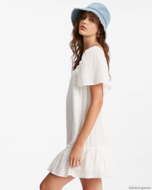 Billabong Clothing 00V682238 | Billabong Sie ist ein Puppen-Babydoll-Kleid Salzkristall Frauen