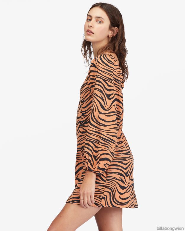 Billabong Clothing 00V682240 | Billabong verführerisches, langärmliges Minikleid Wüstenlehm Frauen