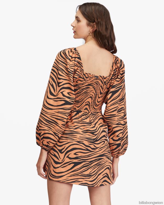 Billabong Clothing 00V682240 | Billabong verführerisches, langärmliges Minikleid Wüstenlehm Frauen
