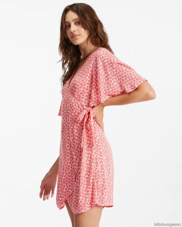 Billabong Clothing 00V682241 | Billabong All for You Mini-Wickelkleid fuego Frauen
