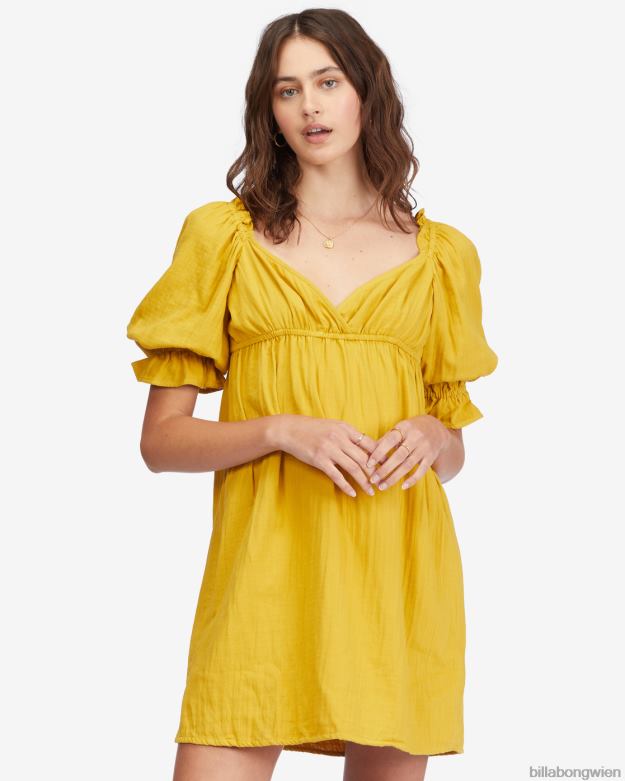 Billabong Clothing 00V682260 | Billabong perfektes Paradies-Babydoll-Kleid goldene Note Frauen