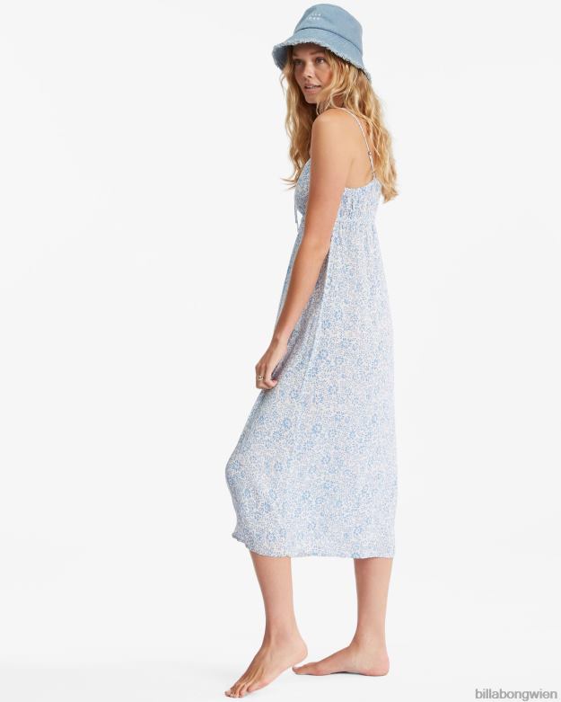 Billabong Clothing 00V682281 | Billabong Sommerliches Daydream-Midi-Slipkleid Salzkristall Frauen
